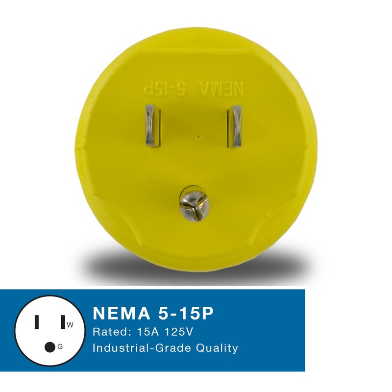 Conntek 30222-YW 15A to L5-30R Plug Adapter,Yellow - Image 3